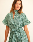 MILLE Clothing Victoria Dress in Jade Floral