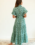MILLE Clothing Victoria Dress in Jade Floral