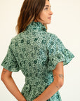 MILLE Clothing Victoria Dress in Jade Floral