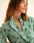 MILLE Clothing Victoria Dress in Jade Floral