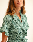 MILLE Clothing Victoria Dress in Jade Floral