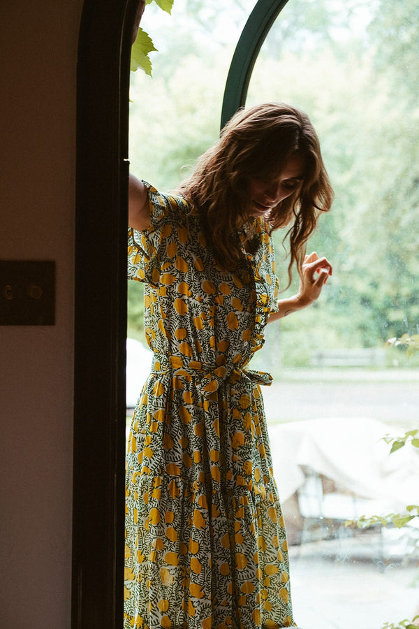 Victoria Dress in Lemons — view 6