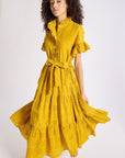 MILLE Clothing Victoria Dress in Marigold Eyelet
