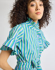 MILLE Clothing Victoria Dress in Printemps Stripe