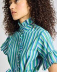 MILLE Clothing Victoria Dress in Printemps Stripe