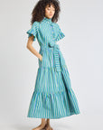 MILLE Clothing Victoria Dress in Printemps Stripe