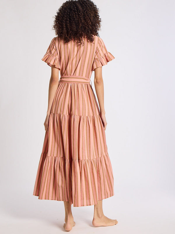 Victoria Dress in Santa Fe Stripe — view 9