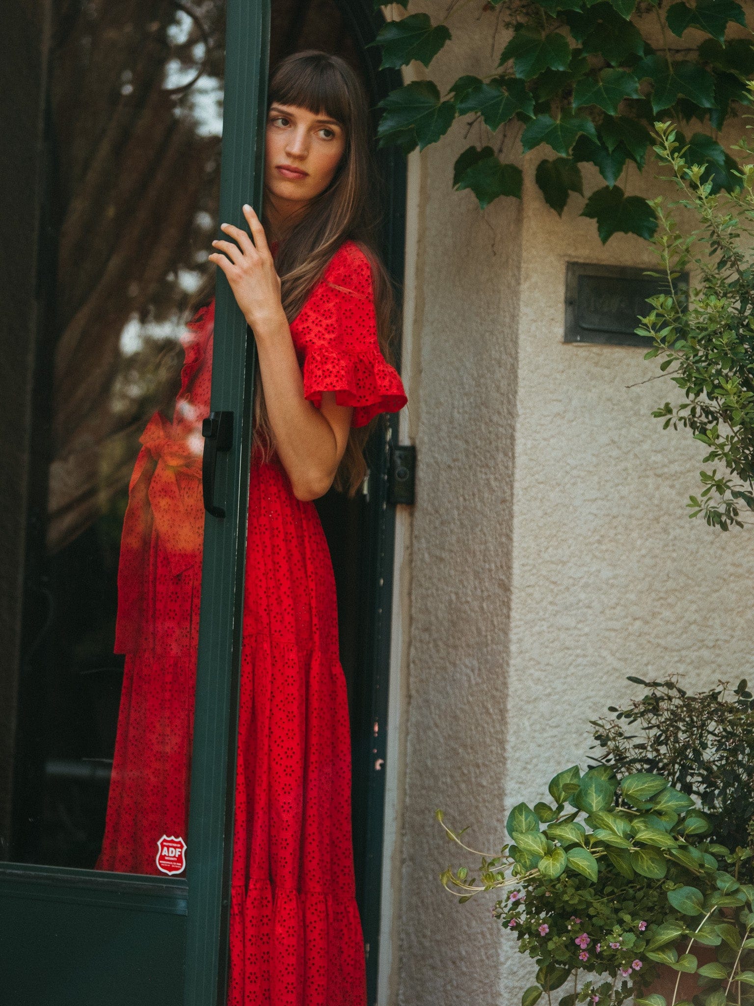 WACKOMARIA×SÖKTAŞ｜ B.D Dress Shirt（IG・L） Victoria Dress in Scarlet Eyelet WACKOMARIA×SÖKTAŞ｜ B.D Dress