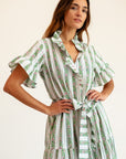 MILLE Clothing Victoria Dress in Sweet Pea Stripe