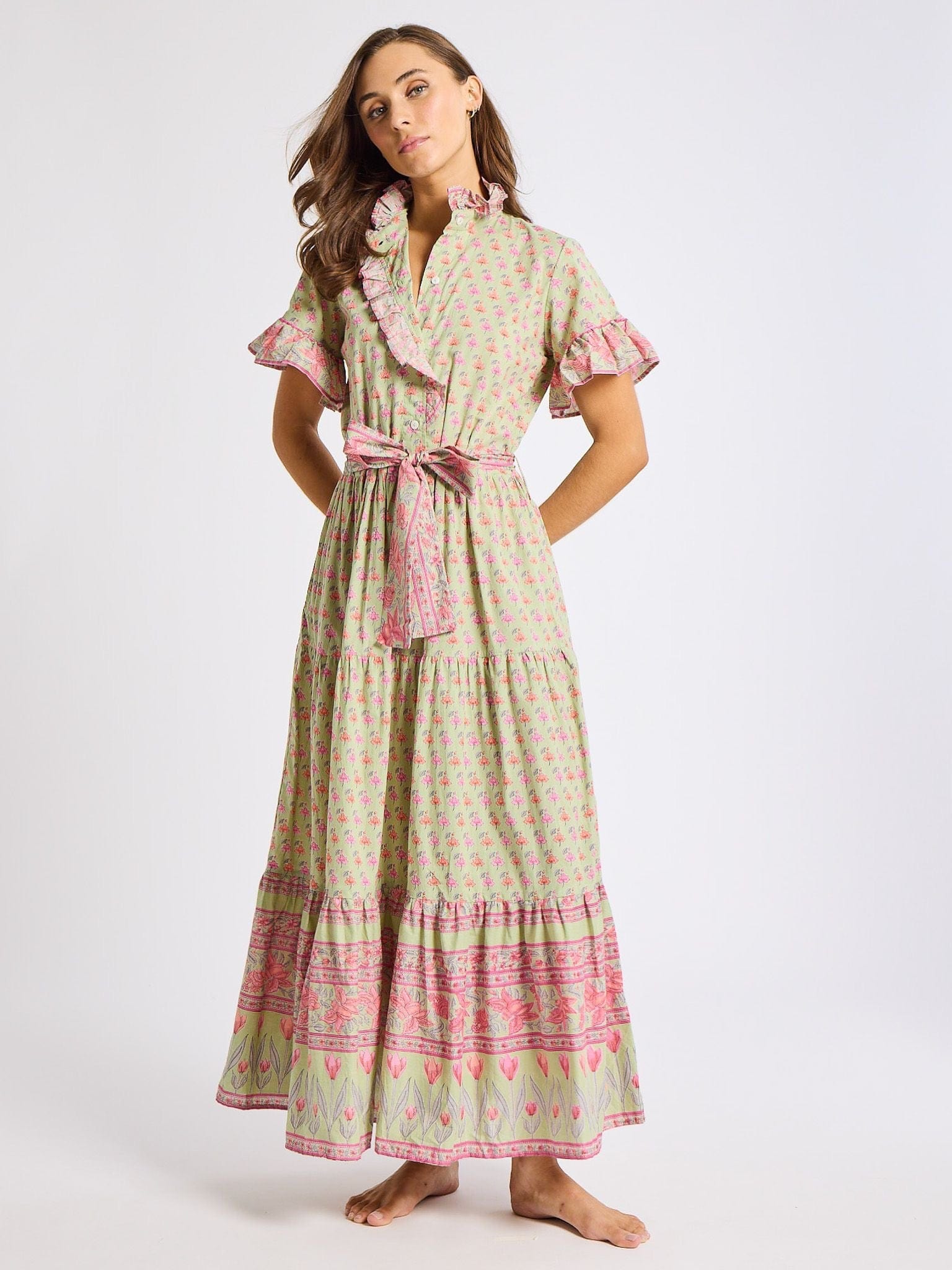 MILLE Clothing Victoria Dress in Tulip Print