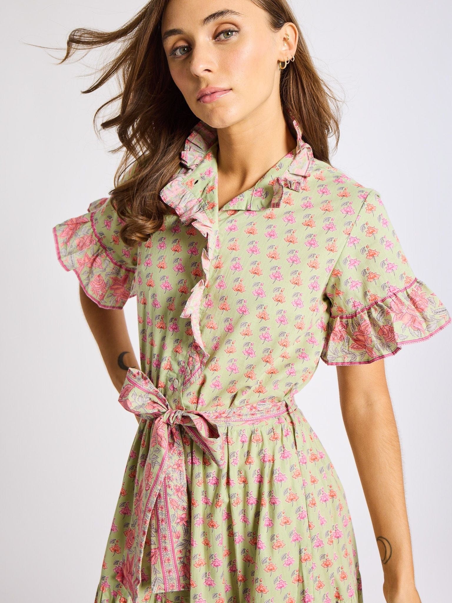 MILLE Clothing Victoria Dress in Tulip Print