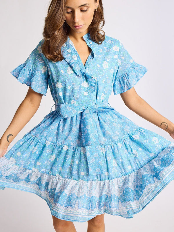 Violetta Dress in Charleston Floral — view 5