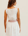 MILLE Clothing Vivi Dress in Rose Cross Stitch