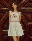 MILLE Clothing Vivi Dress in Rose Cross Stitch