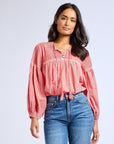 MILLE Clothing Vivienne Top in Red Gingham