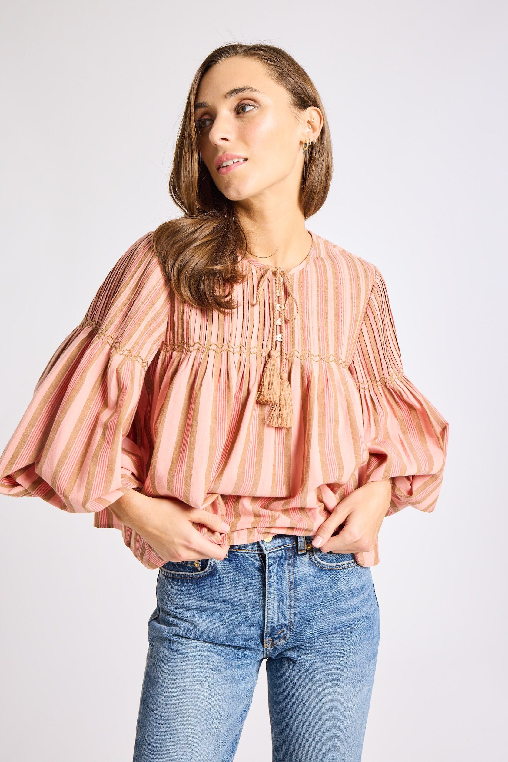 MILLE Clothing Vivienne Top in Santa Fe Stripe