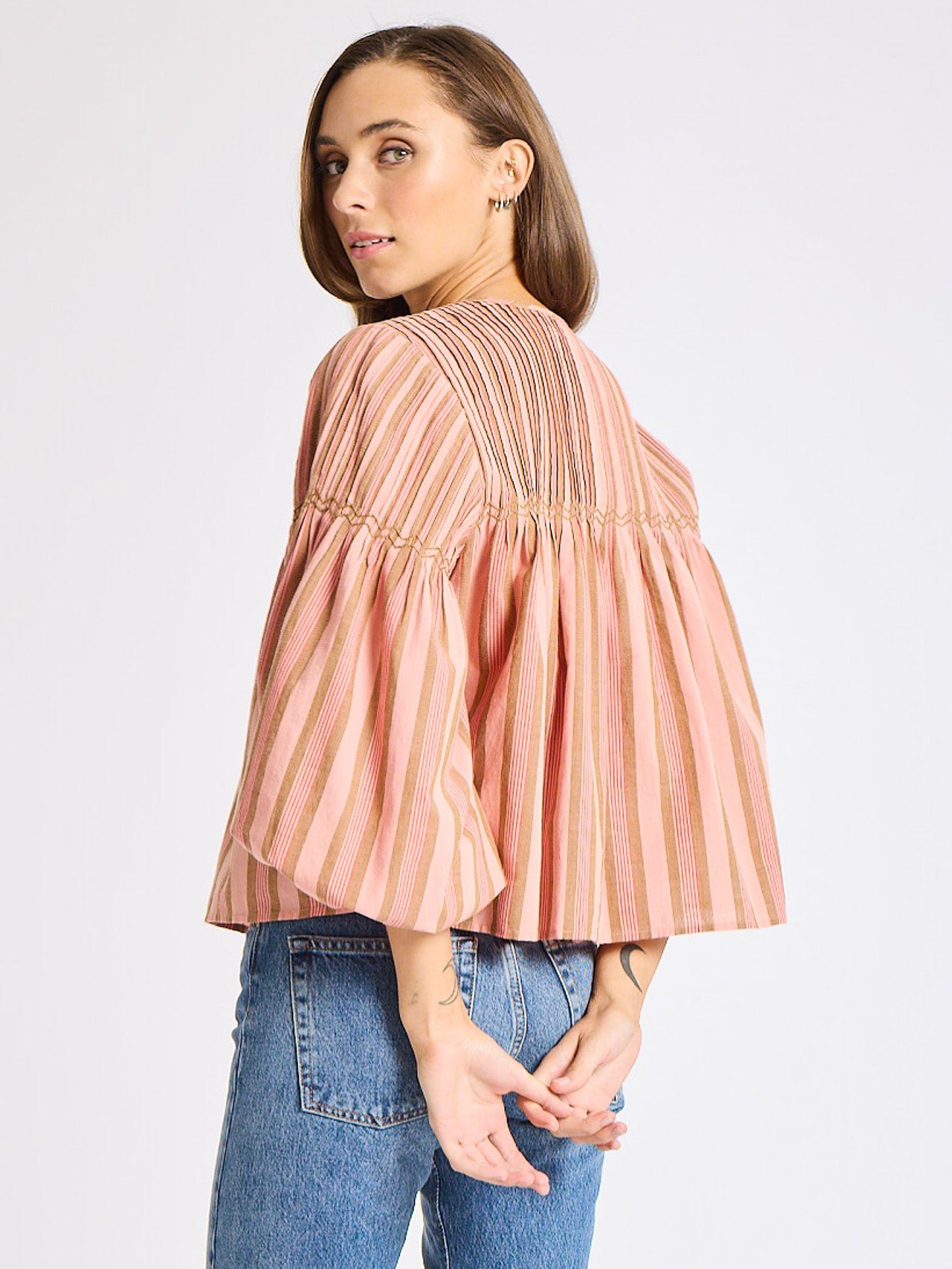 MILLE Clothing Vivienne Top in Santa Fe Stripe