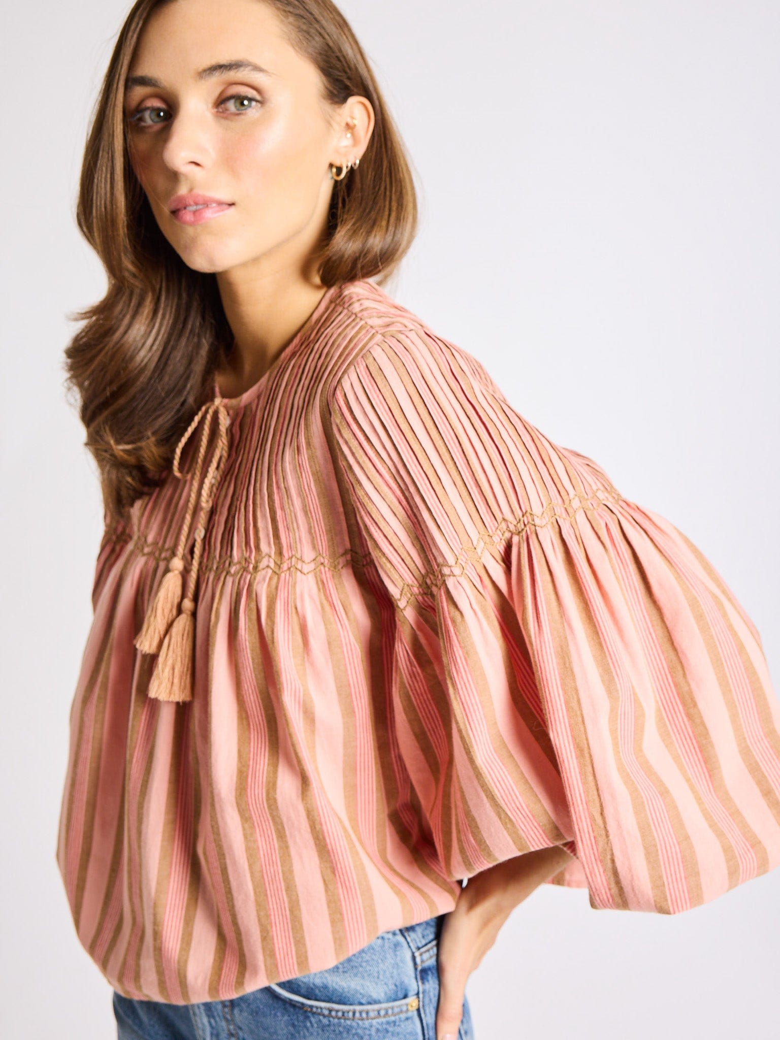 MILLE Clothing Vivienne Top in Santa Fe Stripe