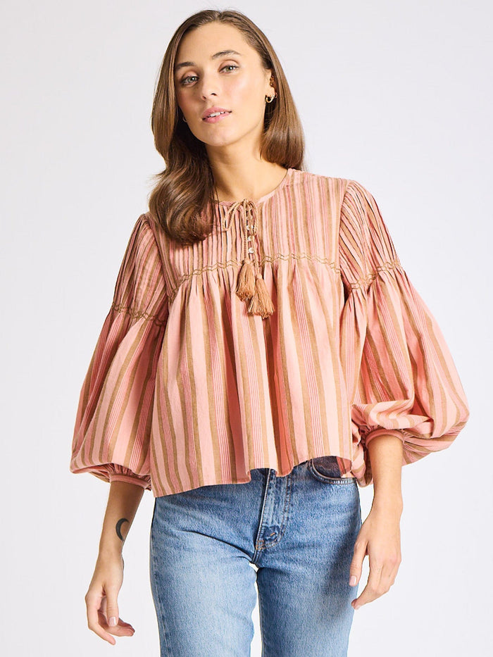 Vivienne Top in Santa Fe Stripe