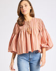 MILLE Clothing Vivienne Top in Santa Fe Stripe