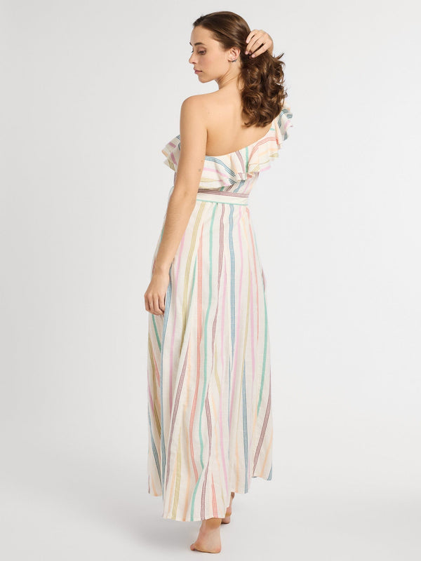 Yvonne Dress in Mallorca Stripe — view 4