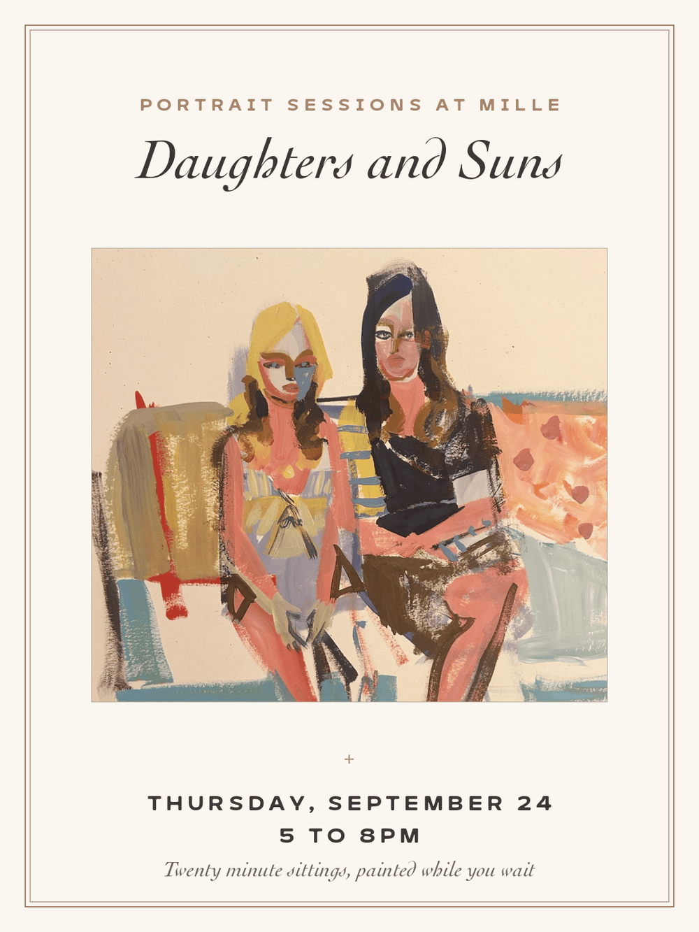 DAUGHTERS AND SUNS PORTRAIT SESSIONS - SEPTEMBER 24th