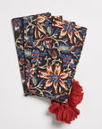 MILLE Home & Garden Tassel Dinner Napkins, Set of 4