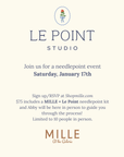 MILLE LE POINT NEEDLEPOINT CLASS - JANUARY 17TH