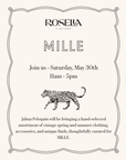 MILLE MAY 30th ROSELLA VINTAGE POPUP - MAY 30TH