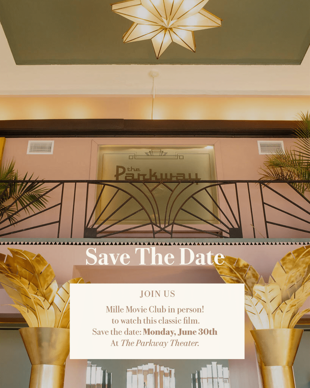 MILLE MILLE MOVIE CLUB - CASABLANCA JUNE 30th