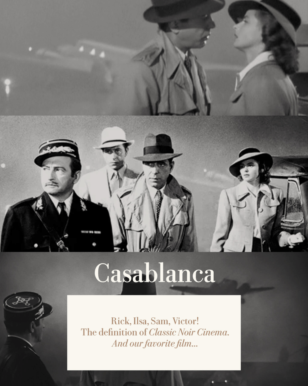 MILLE MILLE MOVIE CLUB - CASABLANCA JUNE 30th