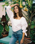 MILLE Clothing Alma Top in White