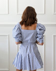 MILLE Clothing Anais Dress in Blue Stripe
