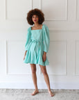 MILLE Clothing Anais Dress in Green Stripe