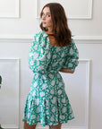 MILLE Clothing Anais Dress in Green Zinnia