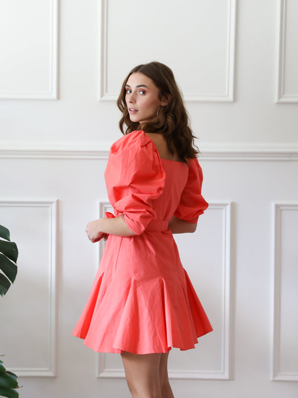 Anais Dress in Melon — view 3