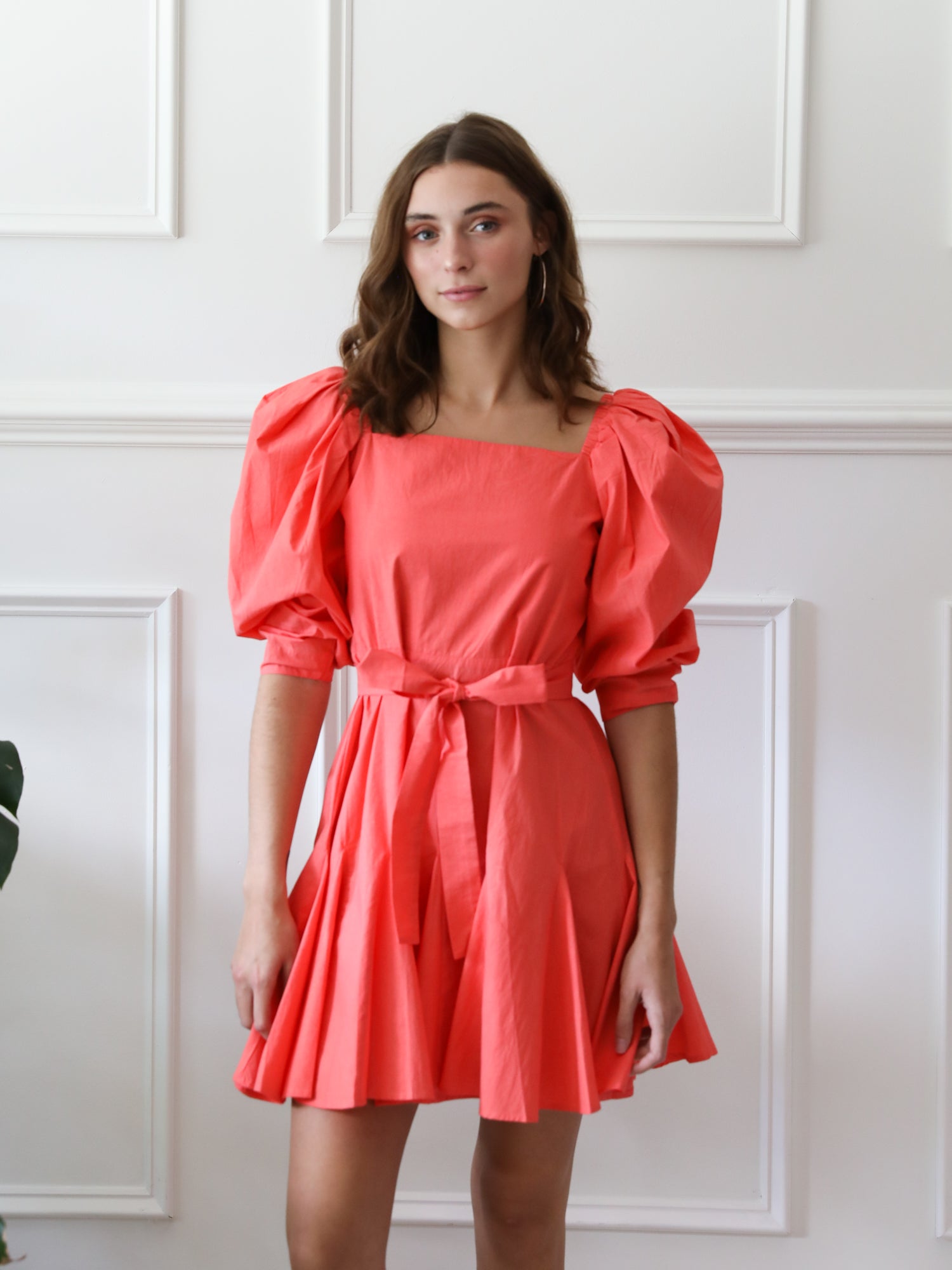 Anais Dress in Melon – MILLE