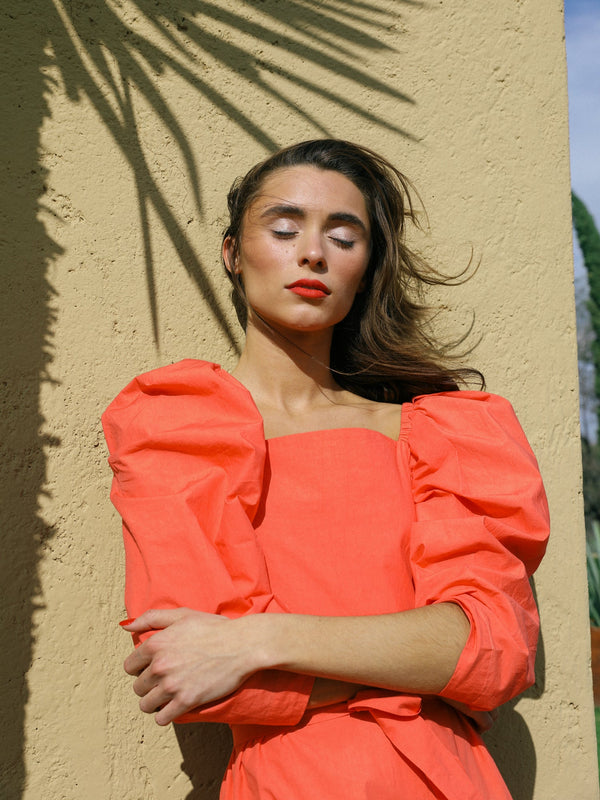 Anais Dress in Melon — view 5