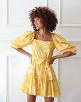 MILLE Clothing Anais Dress in Yellow Zinnia