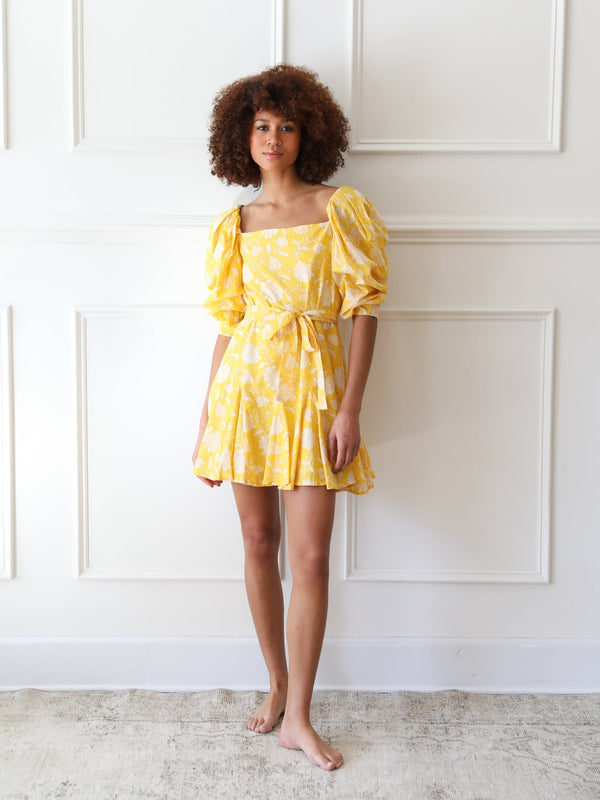 Anais Dress in Yellow Zinnia — view 2