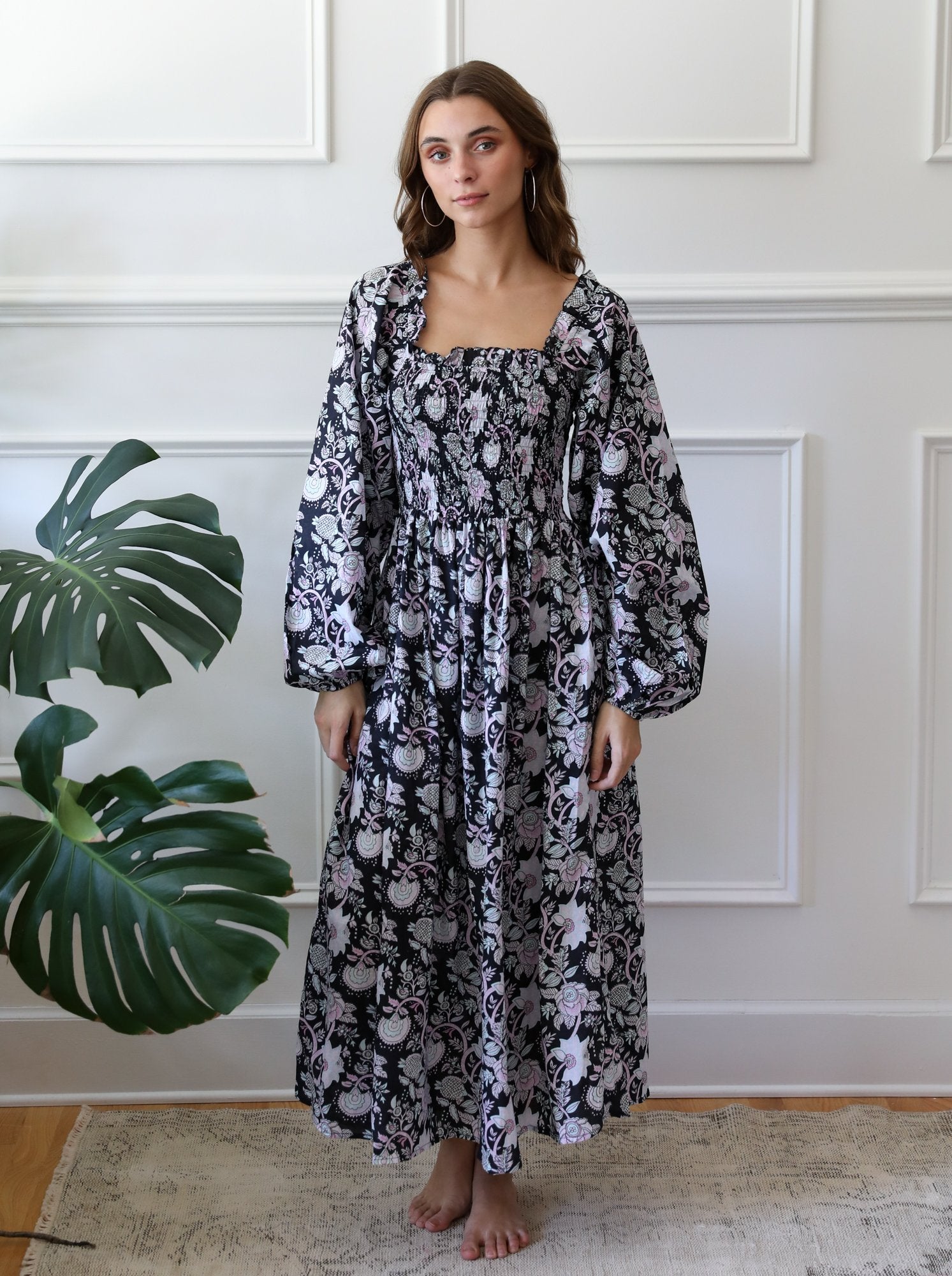Catherine Dress in Tropical Night MILLE Catherine Dress in Tropical Night MILLE