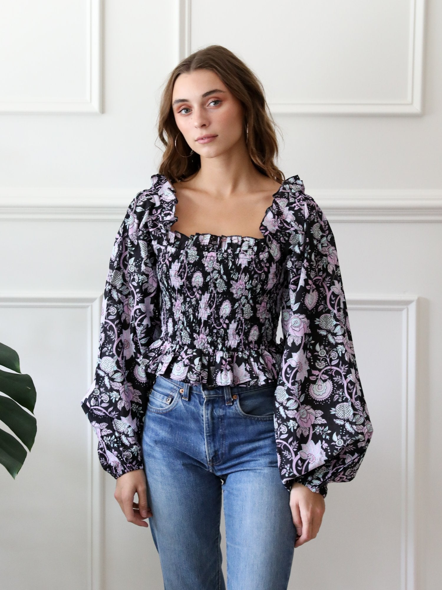 MILLE Clothing Circe Top in Tropical Night