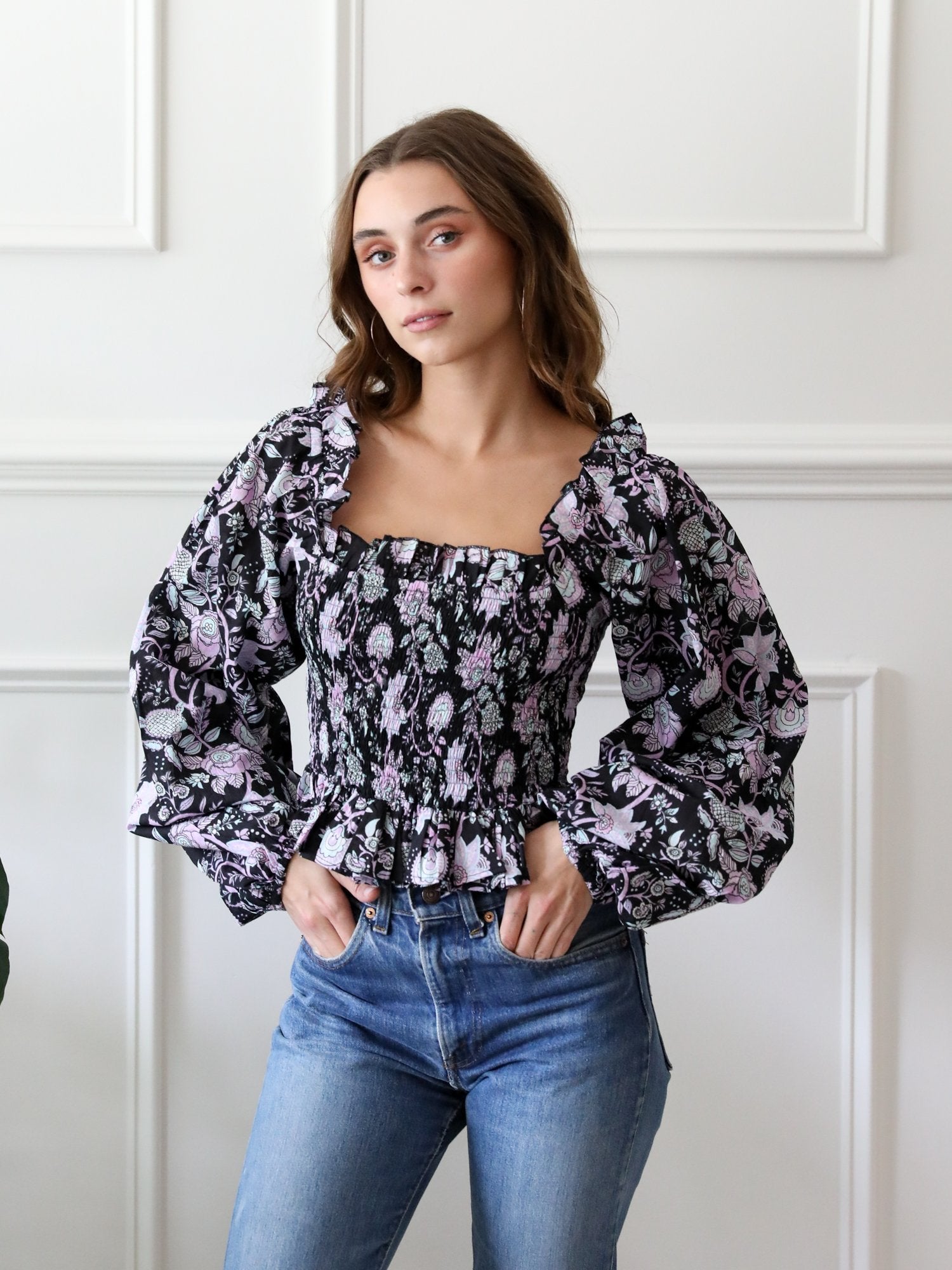 MILLE Clothing Circe Top in Tropical Night