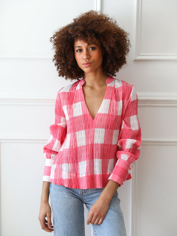 Freya Top in Watermelon — view 3