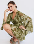 MILLE Clothing Goldie Dress in Gold Leaf