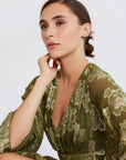 MILLE Clothing Goldie Dress in Gold Leaf