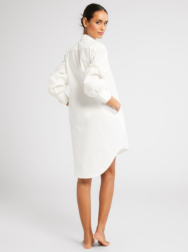 Holly Mini Dress in White — view 5