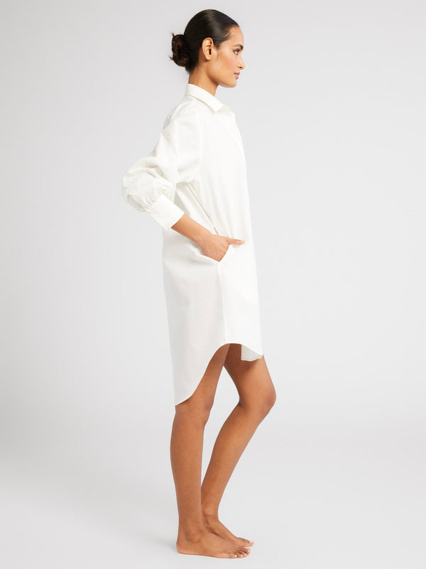 Holly Mini Dress in White — view 7