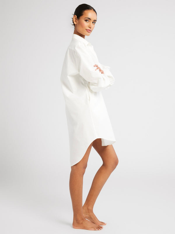 Holly Mini Dress in White — view 6