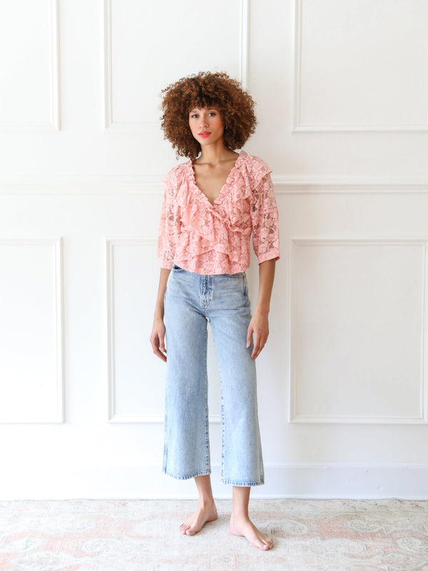 Isabella Top in Blush Lace — view 7